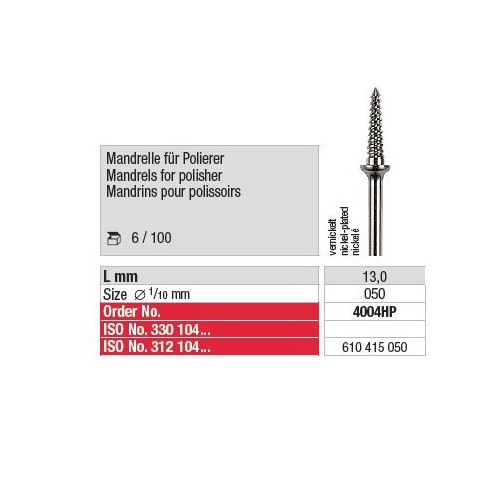 MANDREL VOOR CILINDERS N°4004  (6)