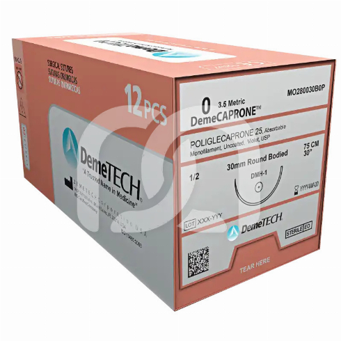 DEMECAPRONE SUTURE PGCL MONOFILAMENT RÉSORBABLE (12)